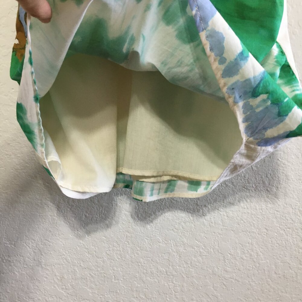 Zara NWT Size Small Green Short Abstract Tie Dye Dress - Picture 11 of 16